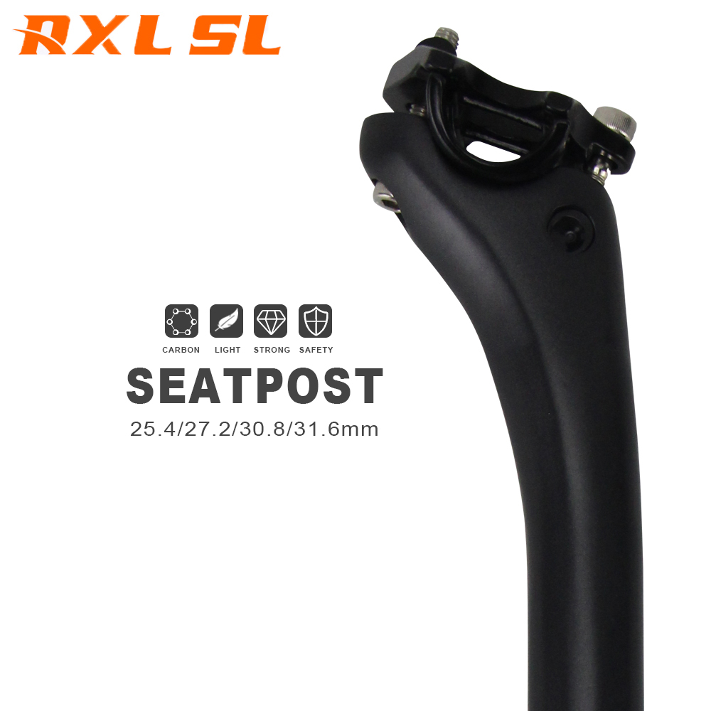 Carbon Seatpost 27.2 31.6 Offset - No Logo Carbon MTB Seatpost Bicycle