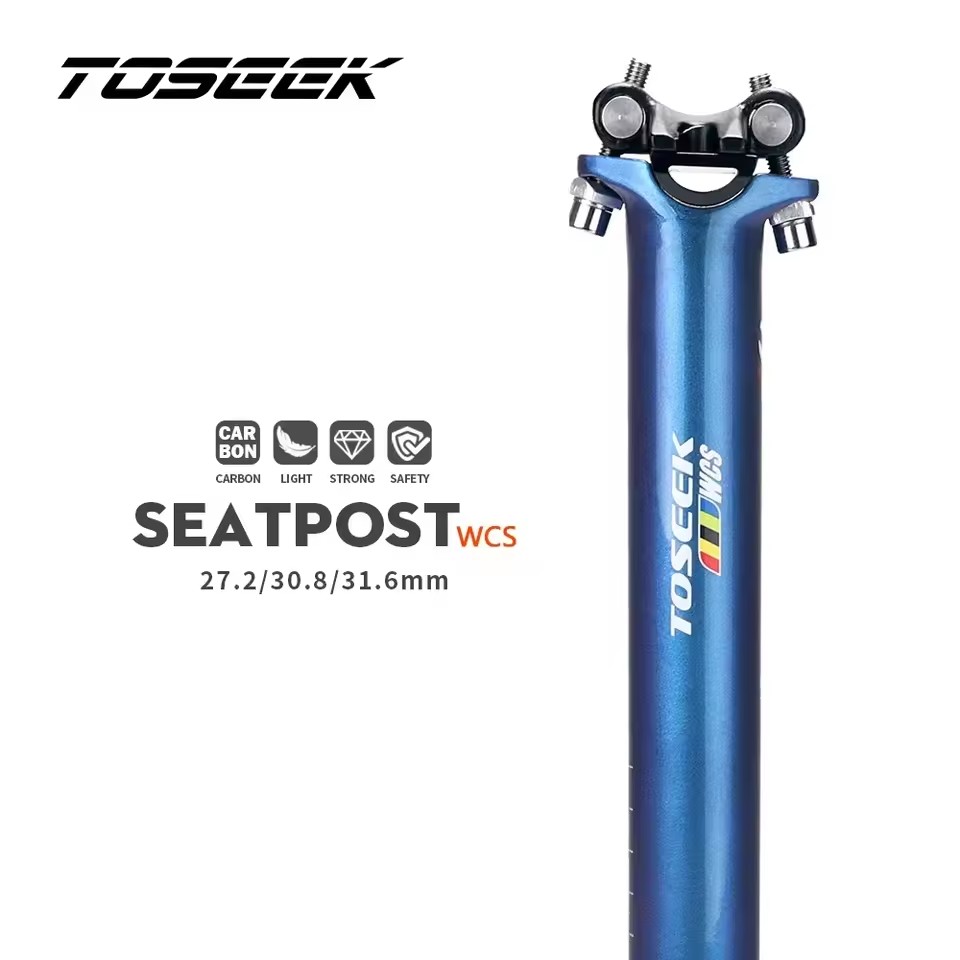 Carbon Seatpost 27.2 31.6 Offset - TOSEEK WCS Bicycle Seatpost Carbon Fibre