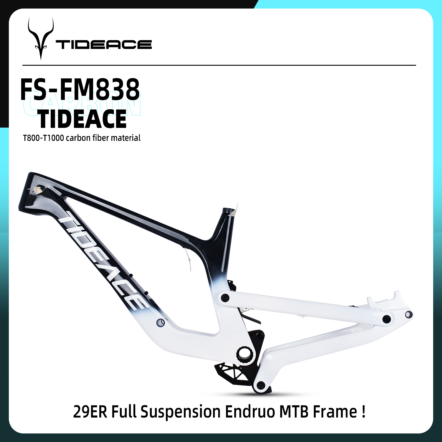 Carbon Mountain Bike Frame 29Er Boost - Double Guide Wheel 29er Enduro MTB