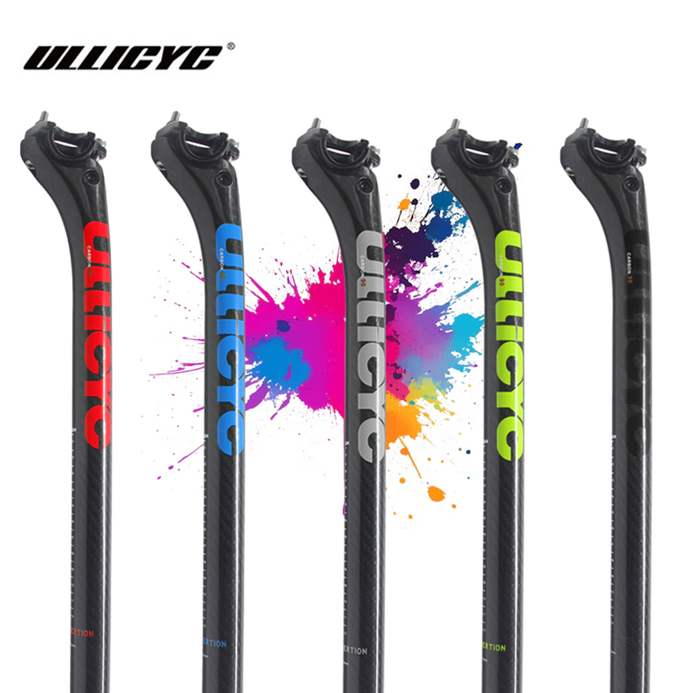 Carbon Seatpost 27.2 31.6 Offset - ULLICYC Seatpost Carbon 3K Dệt Bóng