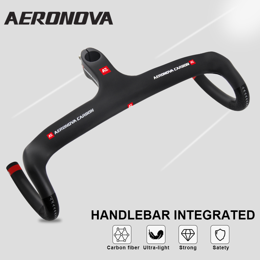 Integrated Carbon Handlebar Stem Gravel - Integrated Gravel Handlebar,1-1/8