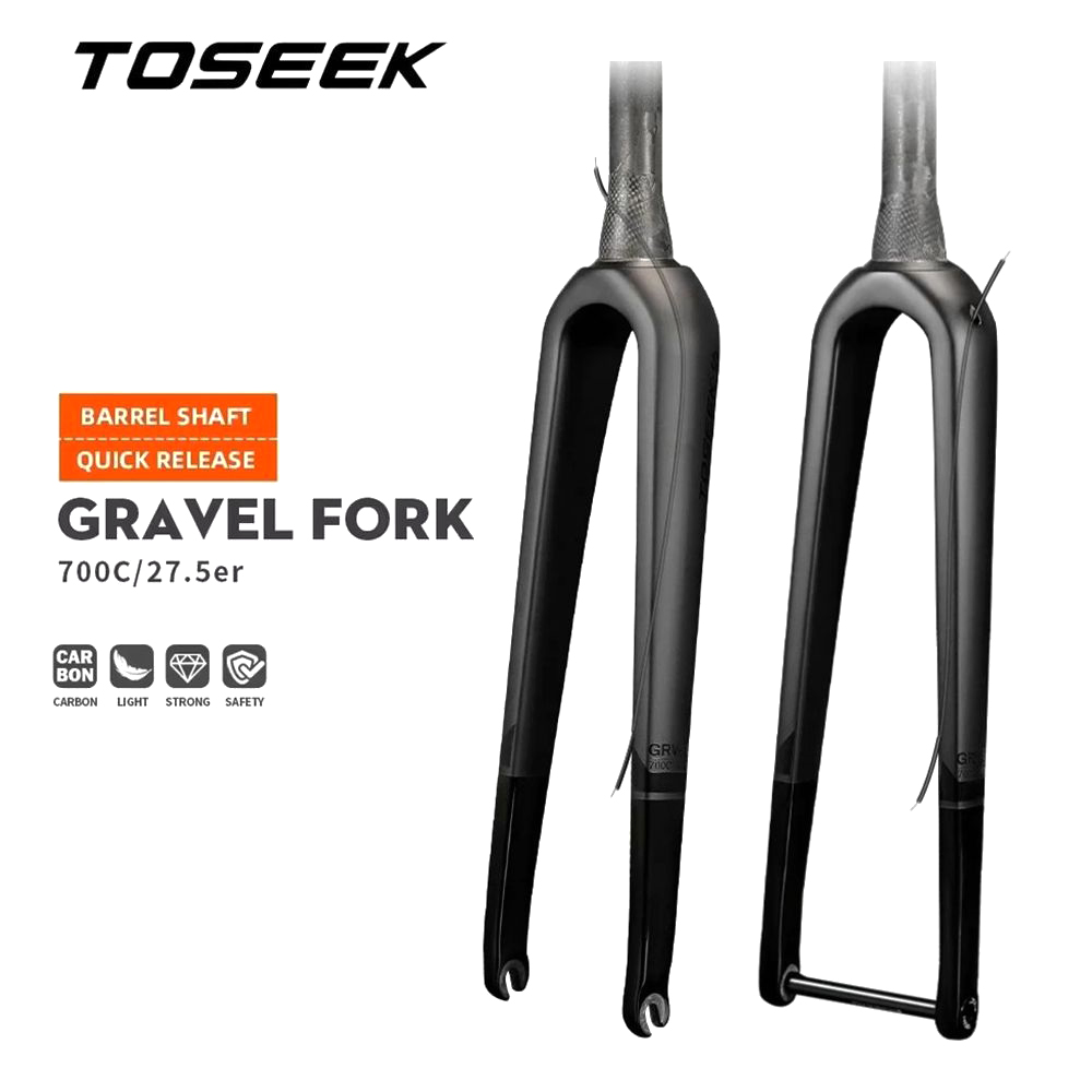 Carbon Fork Gravel Disc Brake - Phuộc xe đạp TOSEEK T800 Carbon,