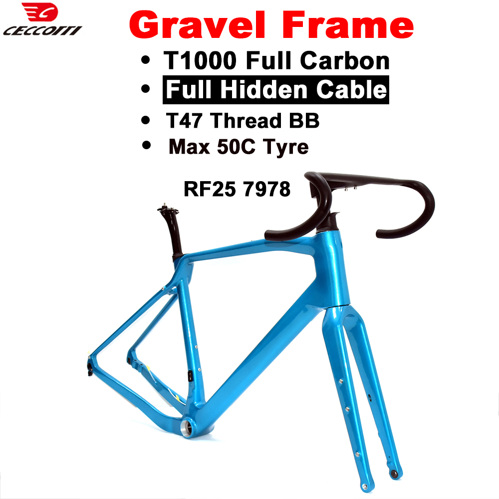 Carbon Gravel Frame Disc Brake 700C - Gravel Bike Frame with Disc Brake,