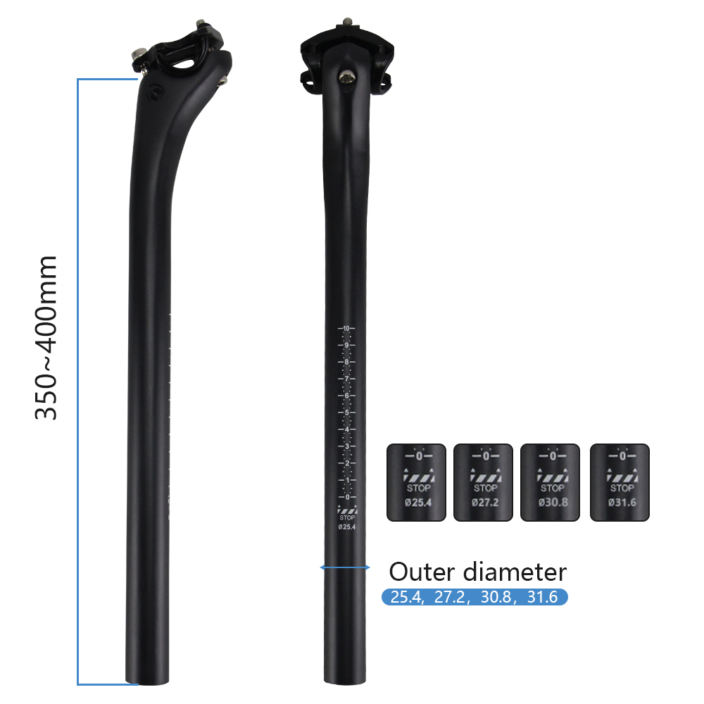 No Logo Carbon MTB Seatpost Bi - đánh giá và giá Carbon Seatpost 27.2 31.6 Offset