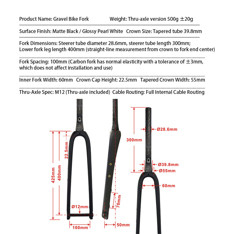700C UD Full Carbon Gravel For - đánh giá và giá Carbon Fork Gravel Disc Brake