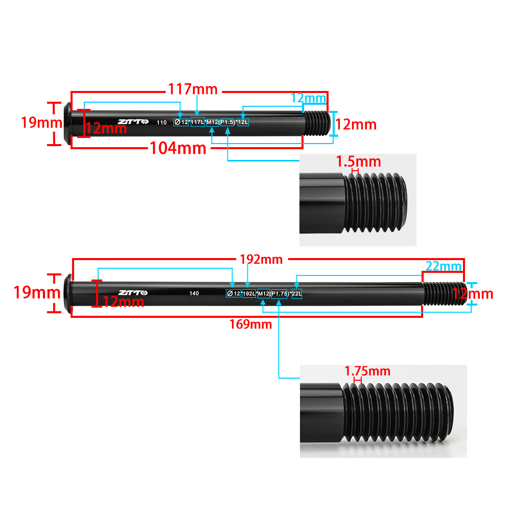ZTTO Bicycle Thru Axle Lever 1 - đánh giá và giá Bike Thru Axle Lever 12X142