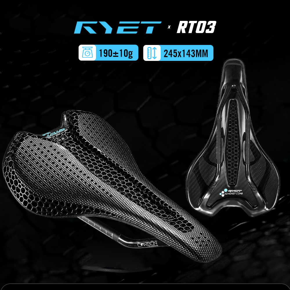 RYET 3D Printed Honeycomb Sadd - đánh giá và giá Carbon Saddle 3D Printed Honeycomb