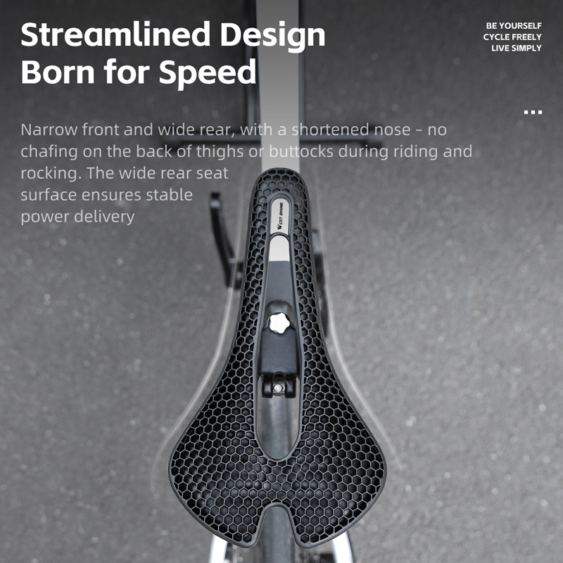 WEST BIKING Bicycle Saddle 3D  - đánh giá và giá Carbon Saddle 3D Printed Honeycomb