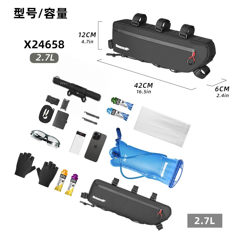 Bike Frame Bag Triangle TPU Wa - đánh giá và giá Gravel Bike Frame Bag Bikepacking