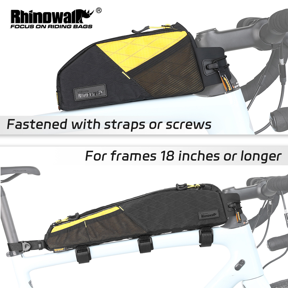 Rhinowalk 1.2L/2.1L Bike Front - đánh giá và giá Gravel Bike Frame Bag Bikepacking