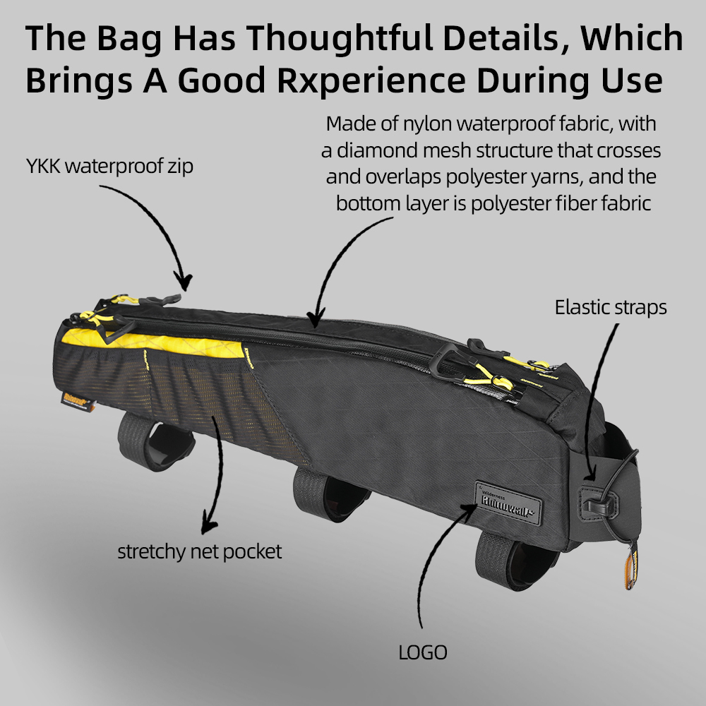 Rhinowalk 1.2L/2.1L Bike Front - đánh giá và giá Gravel Bike Frame Bag Bikepacking