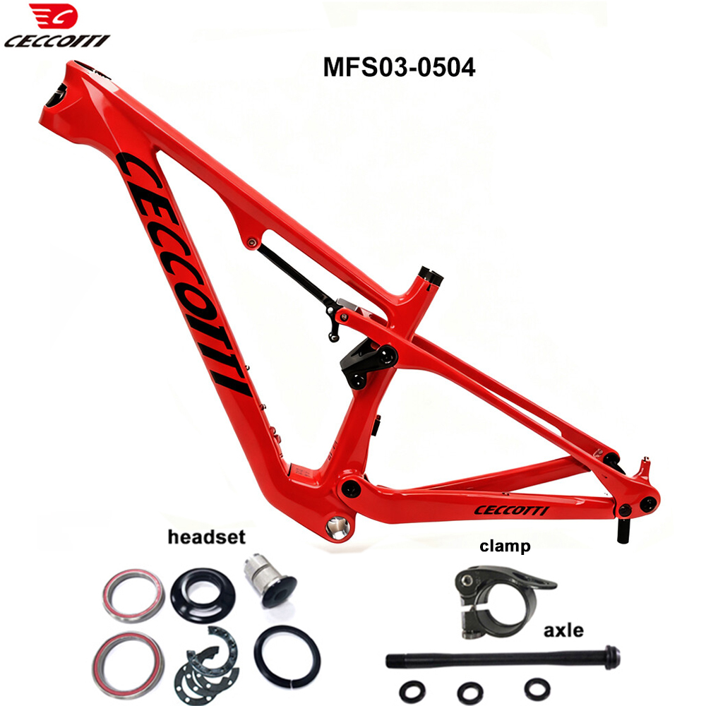 CECCOTTI 29er Full Suspension  - đánh giá và giá Carbon Mountain Bike Frame 29Er Boost