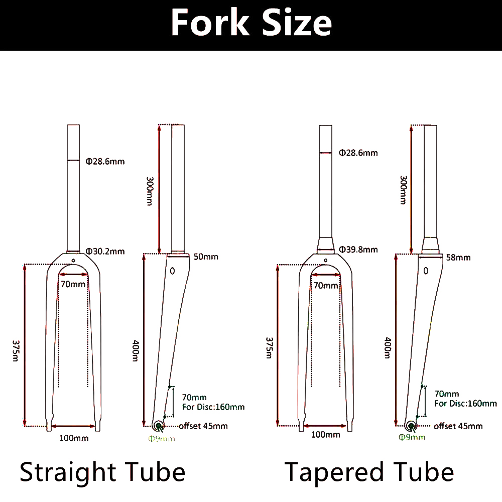 Gravel Fork 700C*55C Bike Fork - đánh giá và giá Carbon Fork Gravel Disc Brake