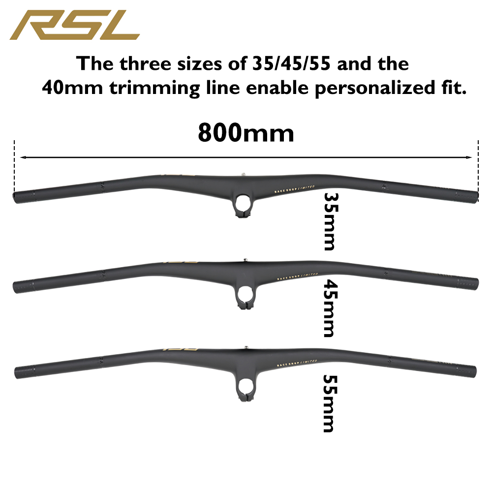 RSL Carbon Integrated MTB Hand - đánh giá và giá Integrated Carbon Handlebar Stem Gravel