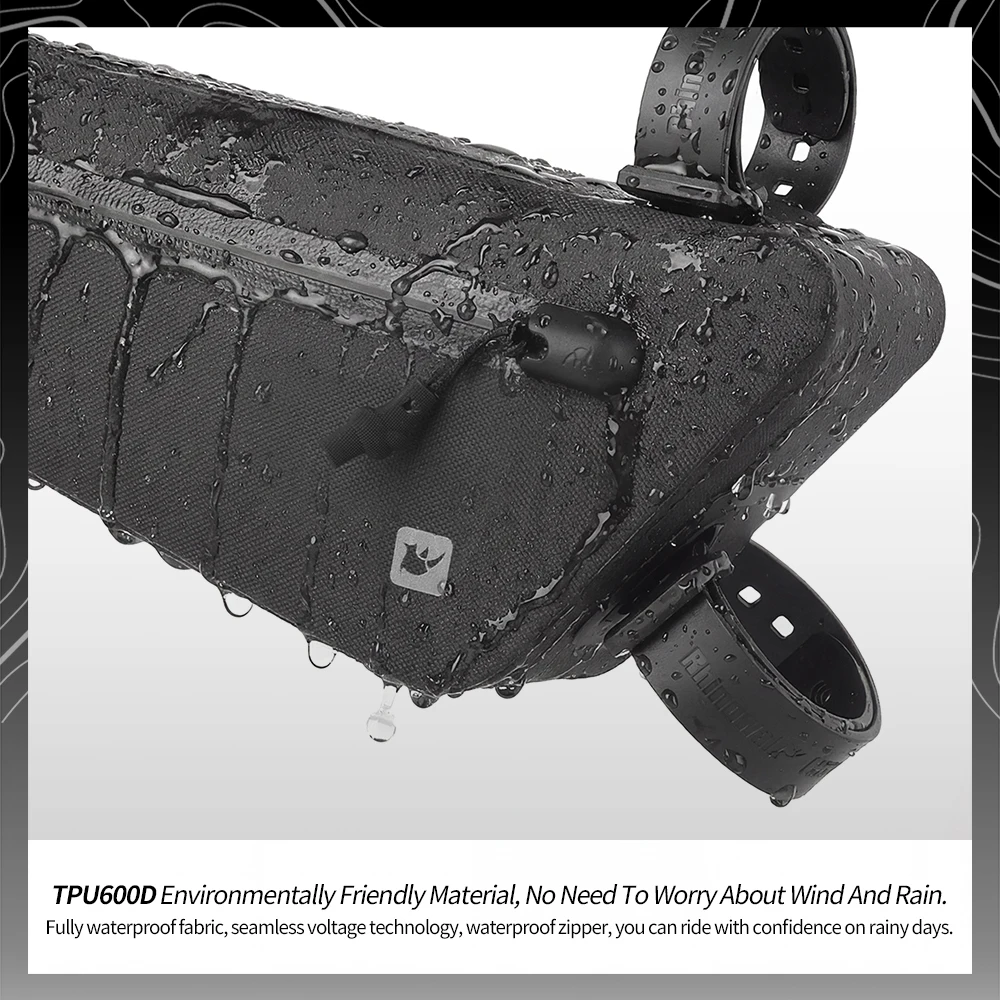 Frame Bag Waterproof 1.3L/1.9L - đánh giá và giá Gravel Bike Frame Bag Bikepacking