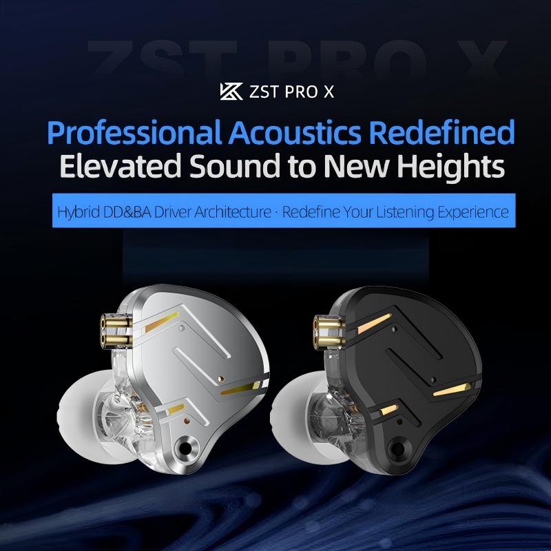 KZ ZST PRO X Hybrid Driver In- - đánh giá và giá Internal Cable Routing Headset Kit