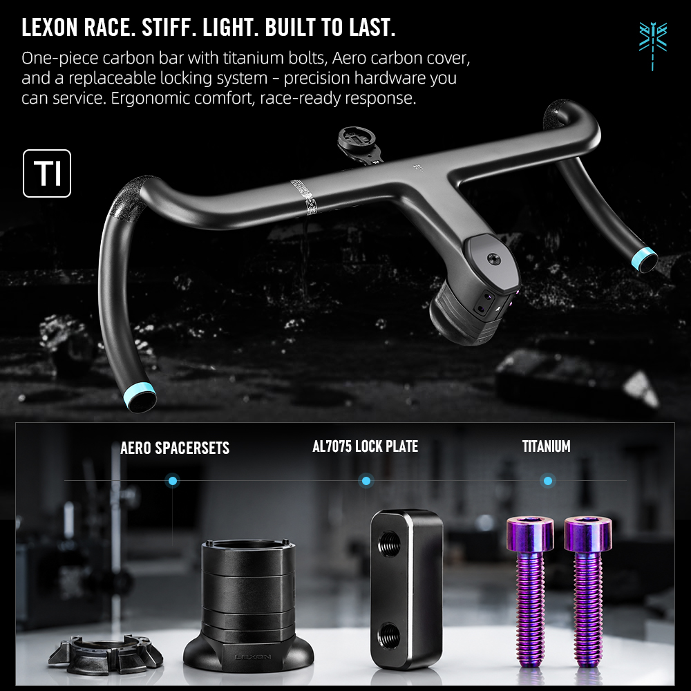 LEXON Premium Carbon Gravel Ha - đánh giá và giá Integrated Carbon Handlebar Stem Gravel