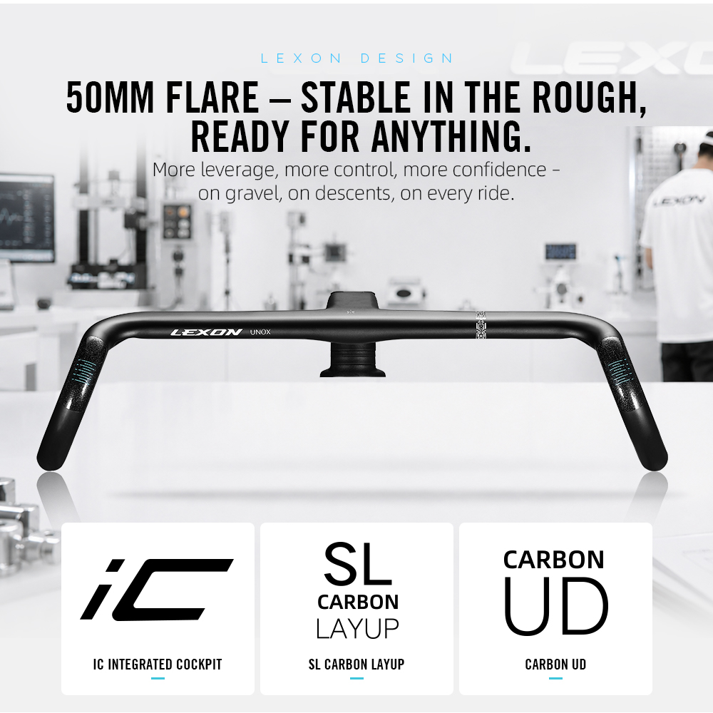LEXON Premium Carbon Gravel Ha - đánh giá và giá Integrated Carbon Handlebar Stem Gravel