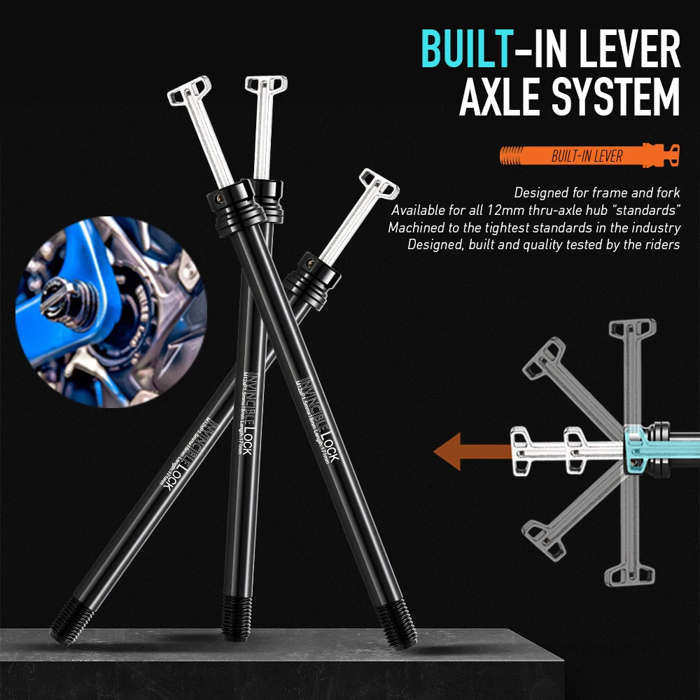 RYET Bicycle Thru Axle 12mm Qu - đánh giá và giá Bike Thru Axle Lever 12X142