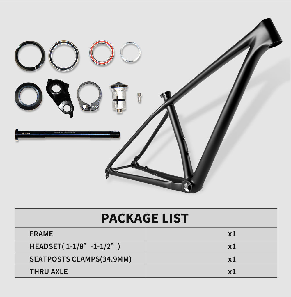 Full Toray T1000 Carbon MTB Fr - đánh giá và giá Carbon Mountain Bike Frame 29Er Boost