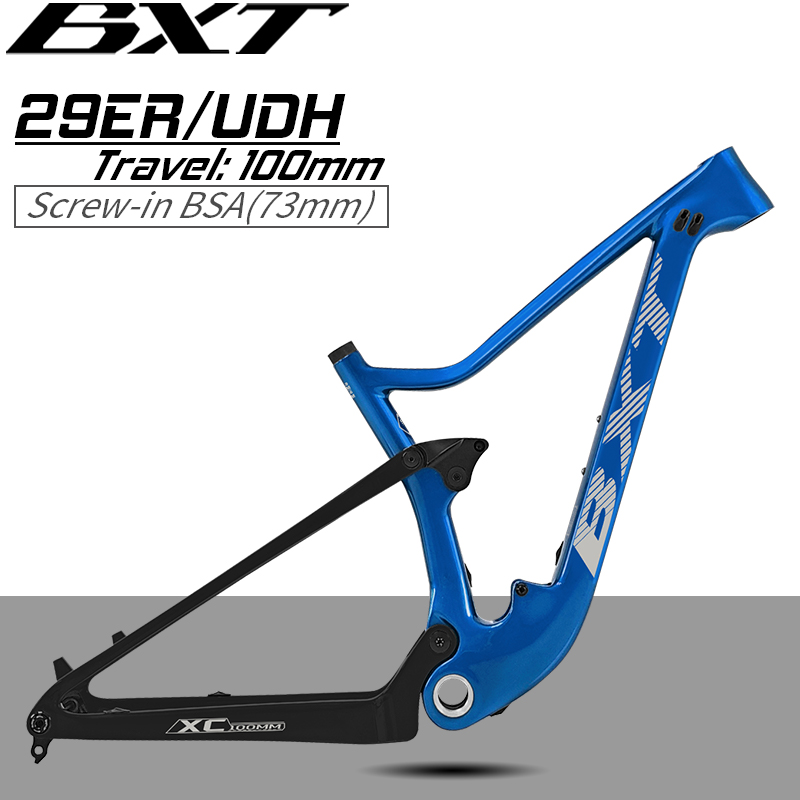 BXT 29er Full Suspension MTB F - đánh giá và giá Carbon Mountain Bike Frame 29Er Boost