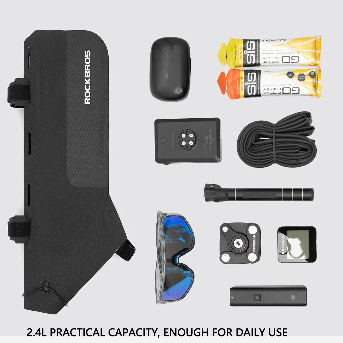 Bike Frame Bag Waterproof 2.4L - đánh giá và giá Gravel Bike Frame Bag Bikepacking