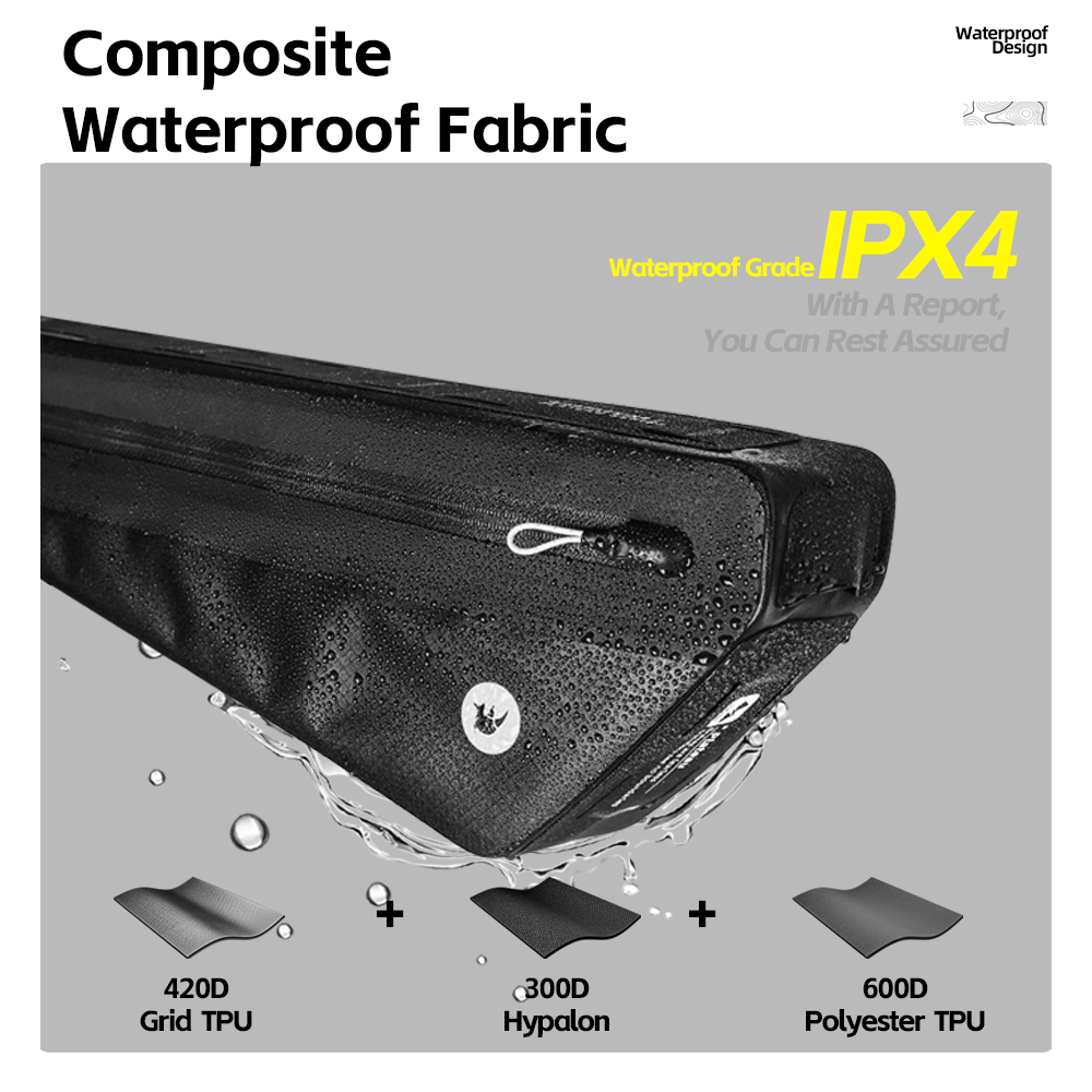 Rhinowalk Bike Frame Bag 1.7L/ - đánh giá và giá Gravel Bike Frame Bag Bikepacking