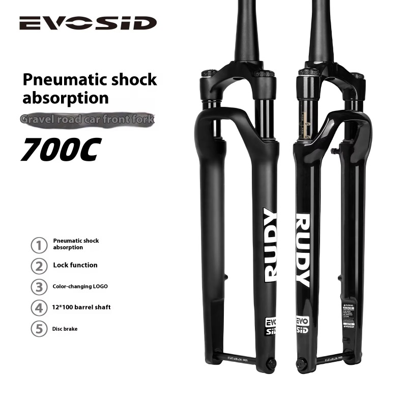 EVOSID 700C Gravel Air Suspens - đánh giá và giá Carbon Fork Gravel Disc Brake