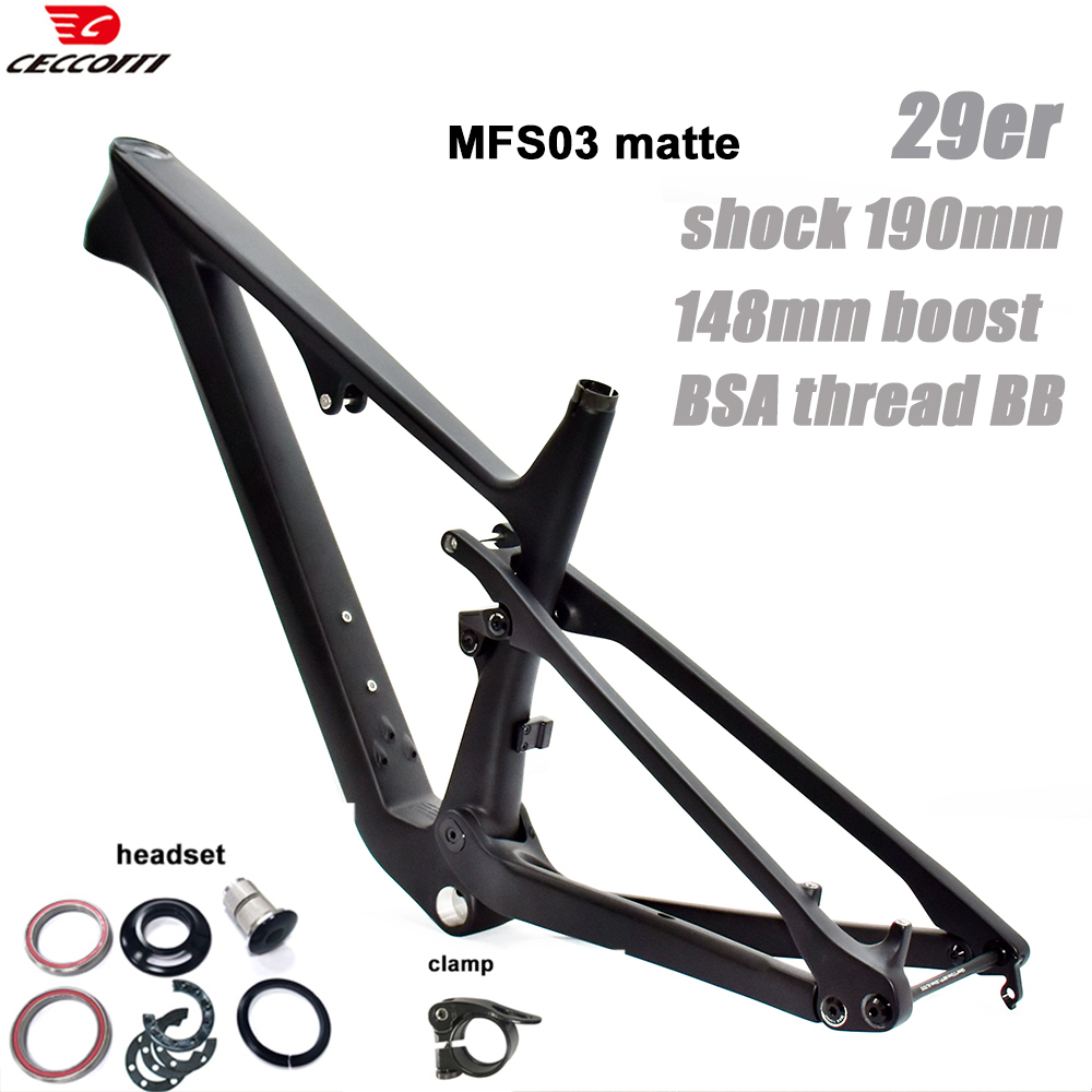 CECCOTTI suspension MTB Frame  - đánh giá và giá Carbon Mountain Bike Frame 29Er Boost