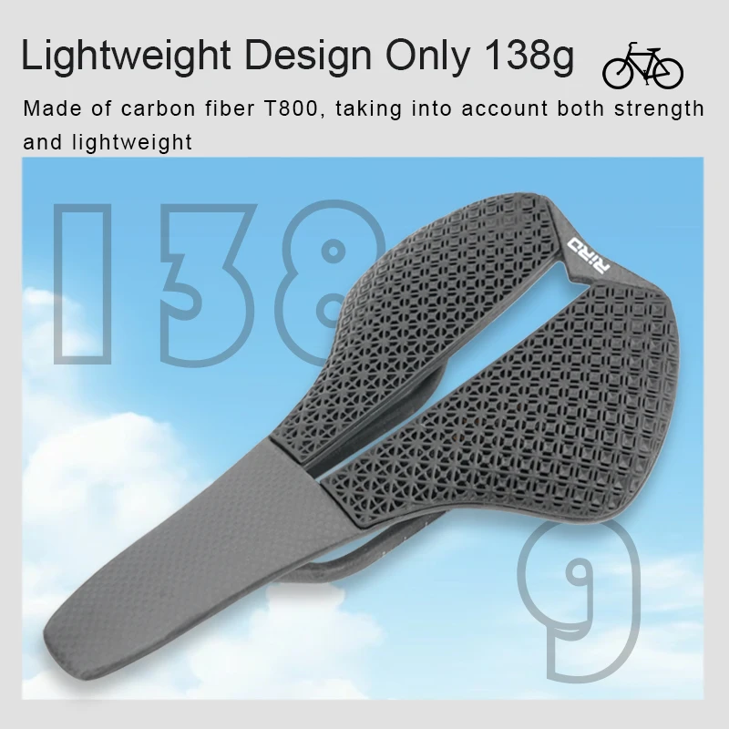 RIRO Carbon Fiber 3D Printing  - đánh giá và giá Carbon Saddle 3D Printed Honeycomb