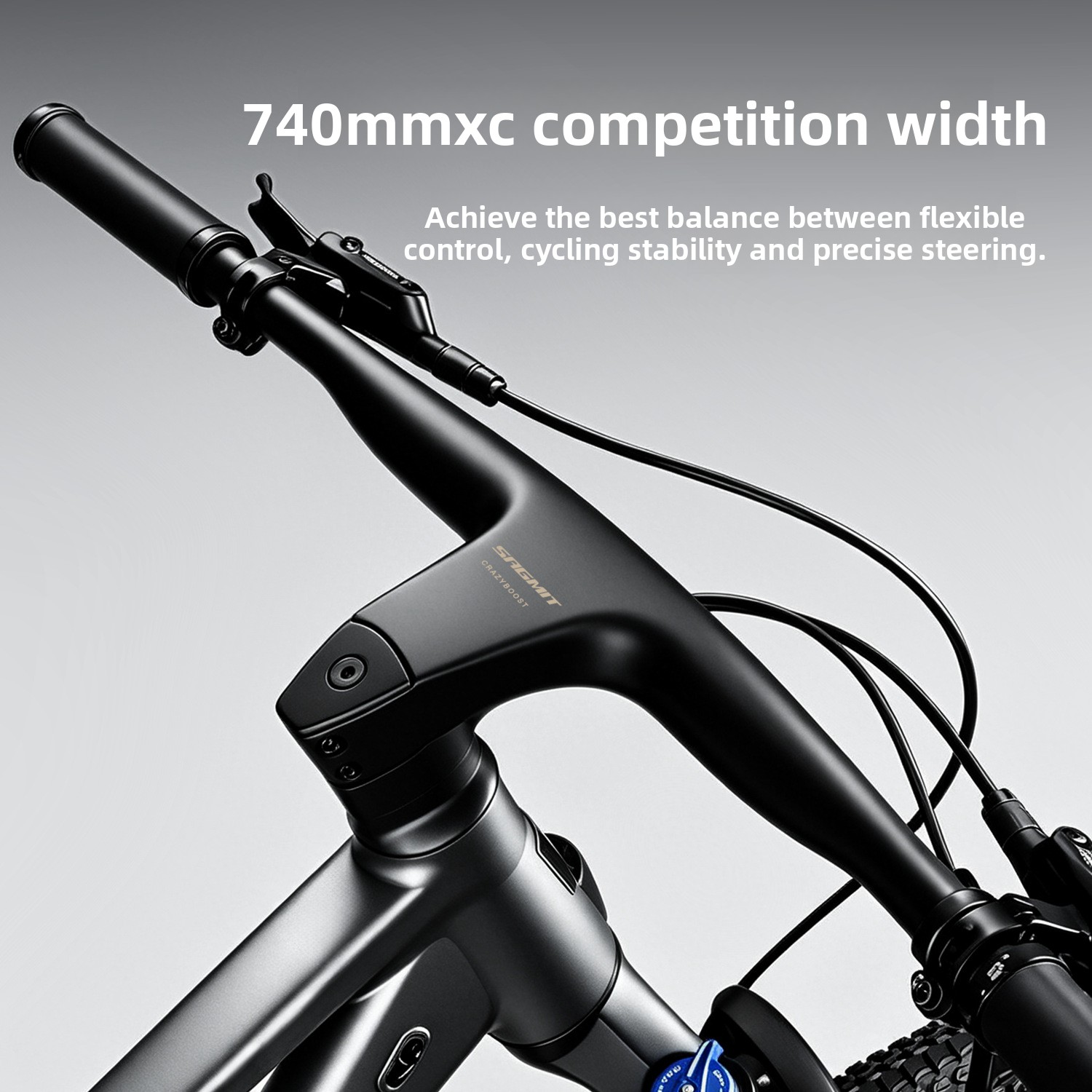 SAGMIT Tay lái xe đạp địa hình - đánh giá và giá Integrated Carbon Handlebar Stem Gravel