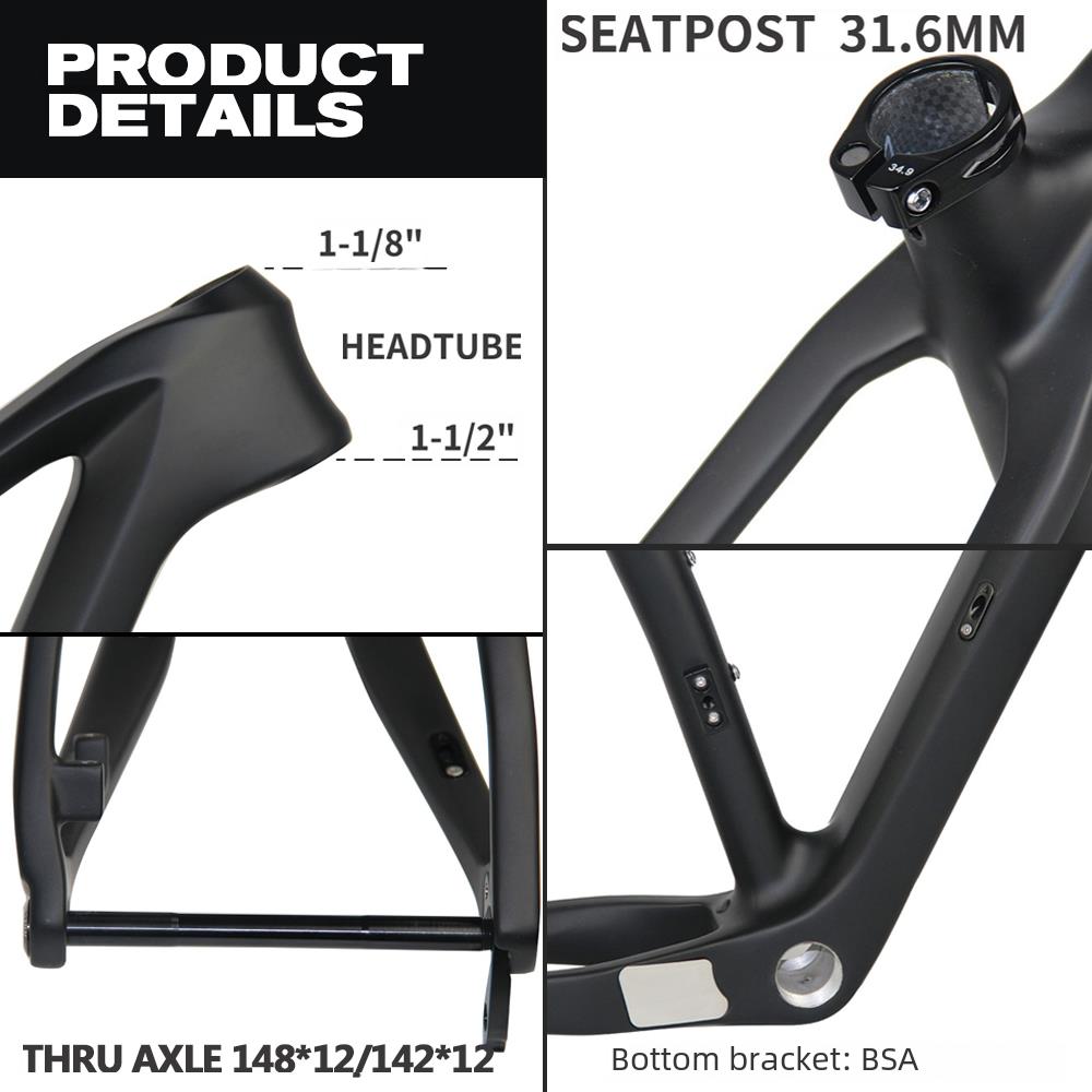 TANKE 29er Carbon Mountain Bik - đánh giá và giá Carbon Mountain Bike Frame 29Er Boost