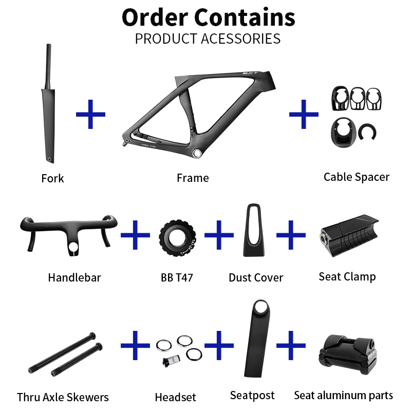 BXT Fully Hidden Carbon Disc R - đánh giá và giá Carbon Fiber Road Bike Frame Aero