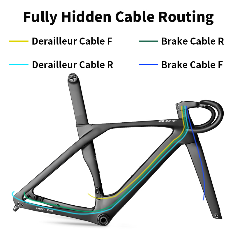 BXT Fully Hidden Carbon Disc R - đánh giá và giá Carbon Fiber Road Bike Frame Aero
