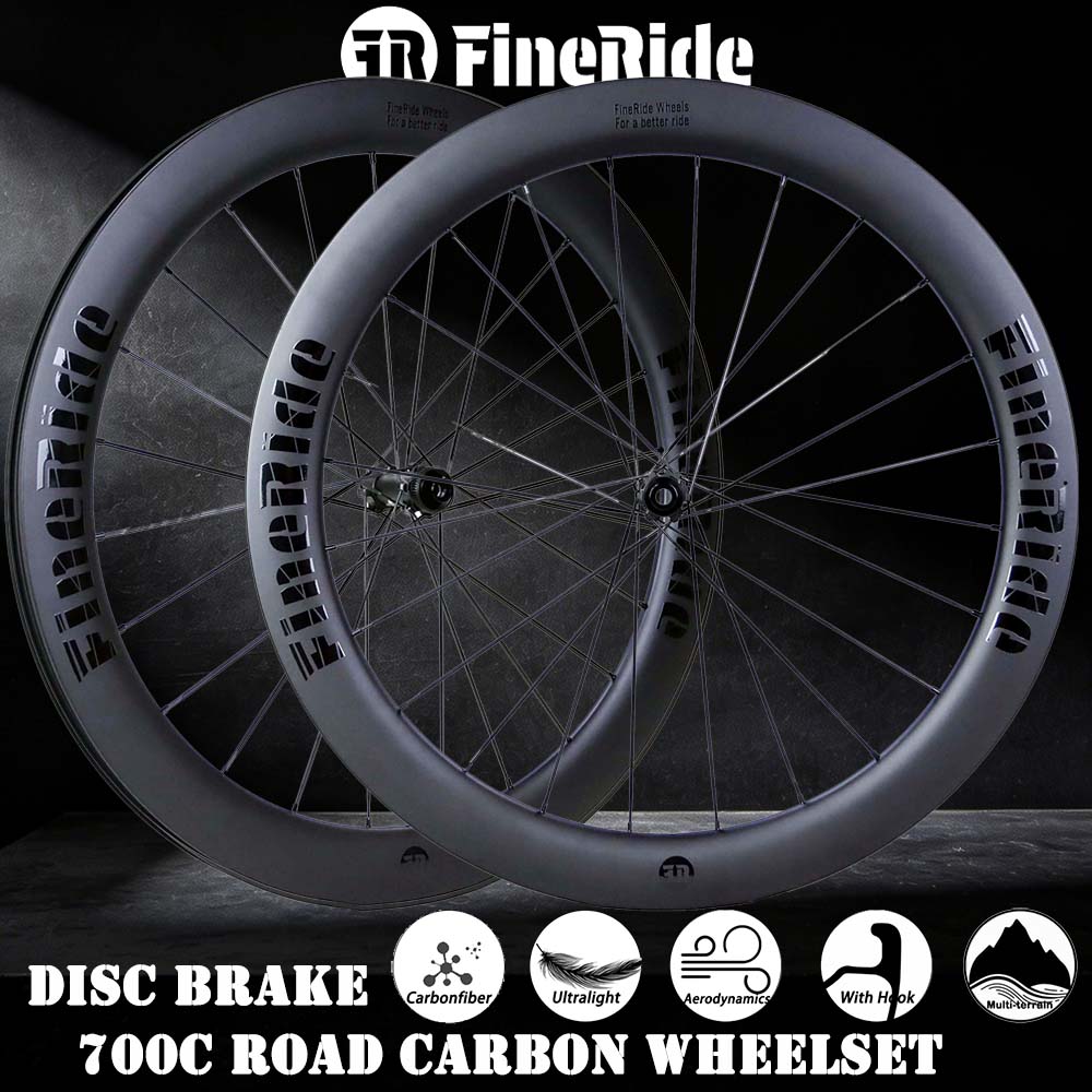 Bộ bánh xe đĩa phanh carbon 55 - đánh giá và giá Gravel Bike Wheelset Carbon 700C