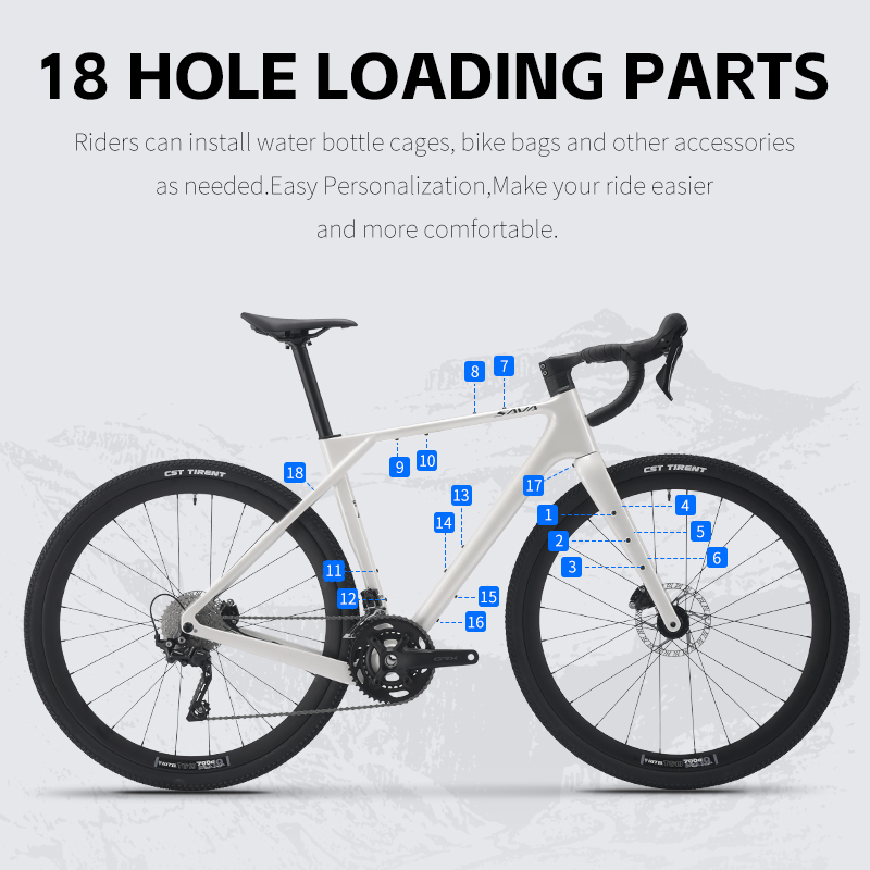 Xe đạp đường trường SAVA S14,  - đánh giá và giá Carbon Gravel Frame Disc Brake 700C