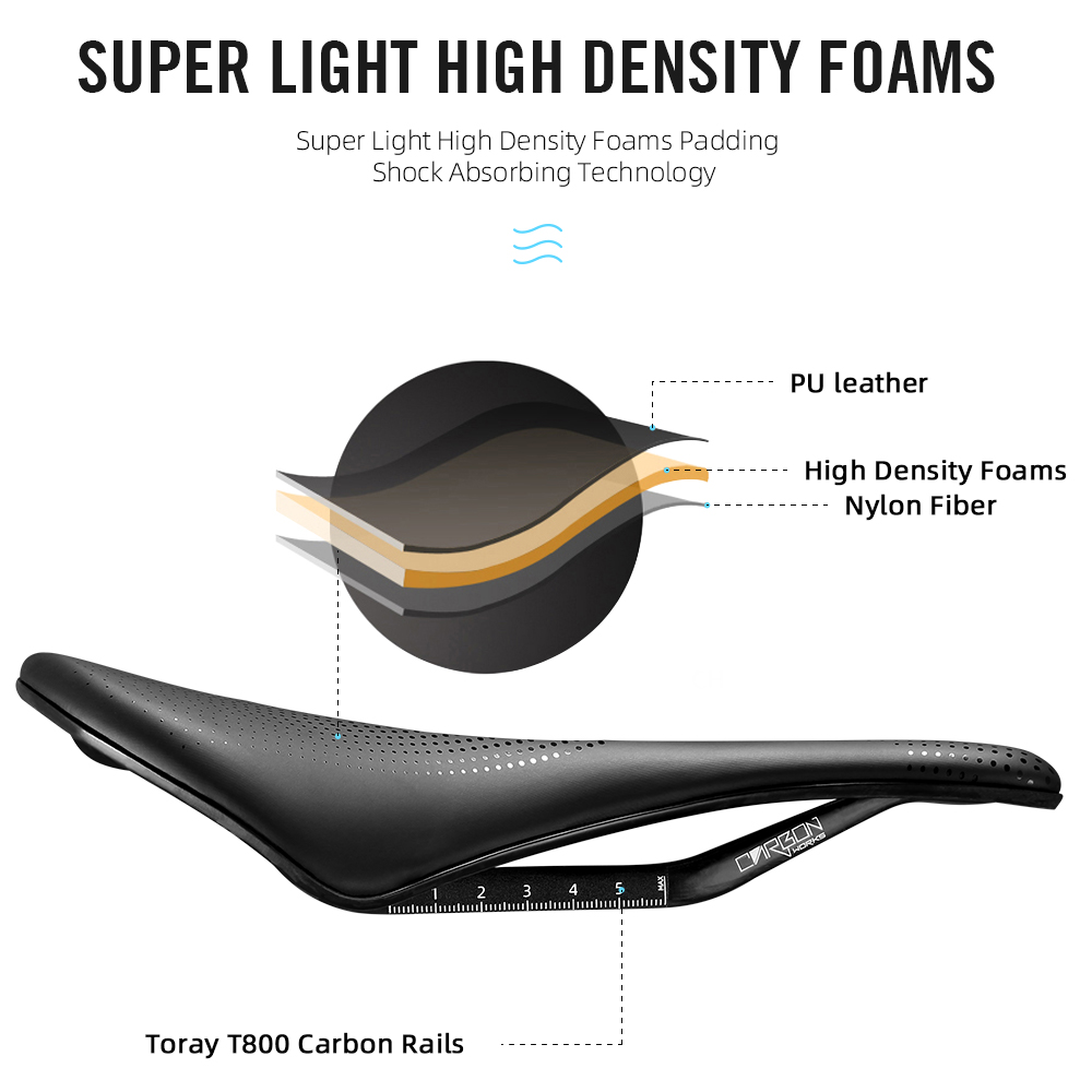 RYET Carbon 3D Printed Bike Sa - đánh giá và giá Carbon Saddle 3D Printed Honeycomb