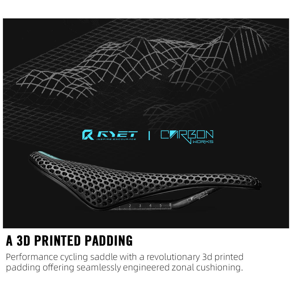 RYET Carbon 3D Printed Bike Sa - đánh giá và giá Carbon Saddle 3D Printed Honeycomb