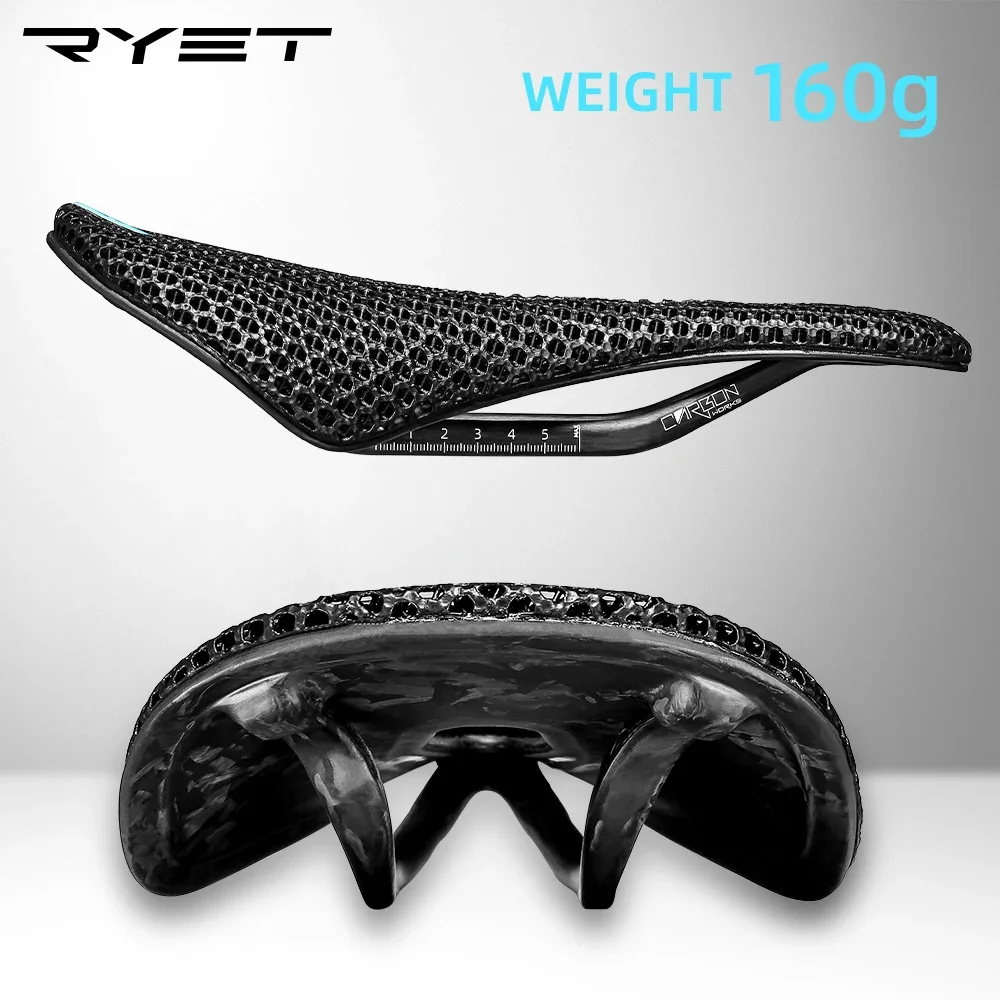 RYET 3D Printed Carbon Bike Sa - đánh giá và giá Carbon Saddle 3D Printed Honeycomb