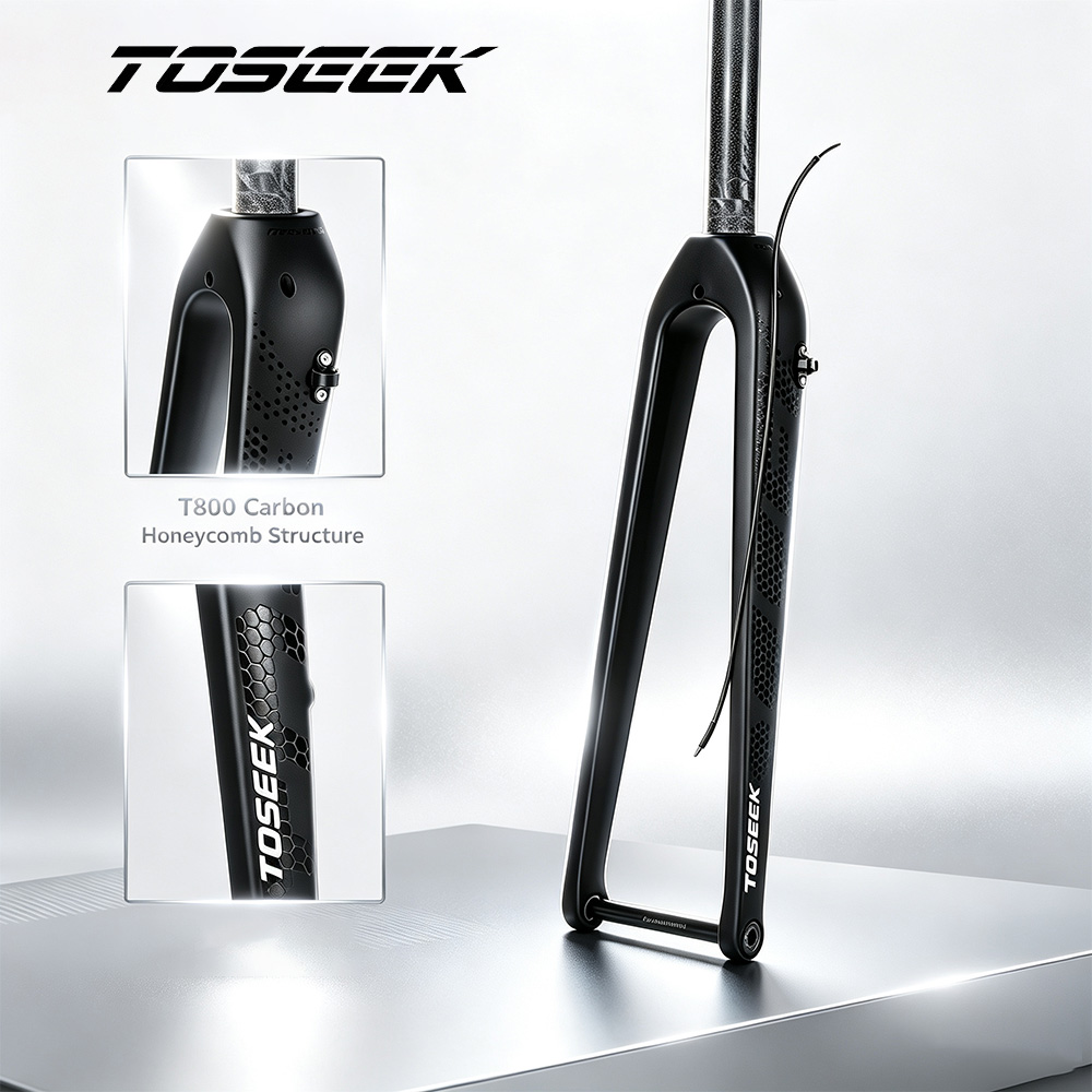 TOSEEK T800 Carbon Fork 700C*3 - đánh giá và giá Carbon Fork Gravel Disc Brake