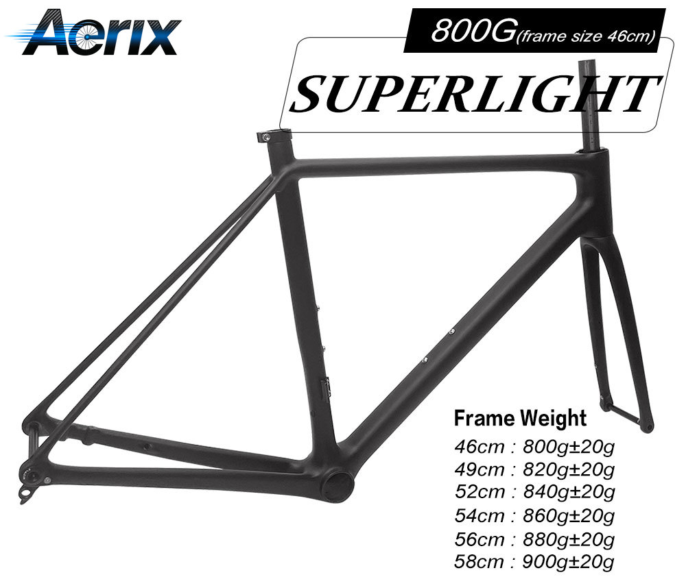 Khung xe đạp đường trường siêu - đánh giá và giá Carbon Fiber Road Bike Frame Aero